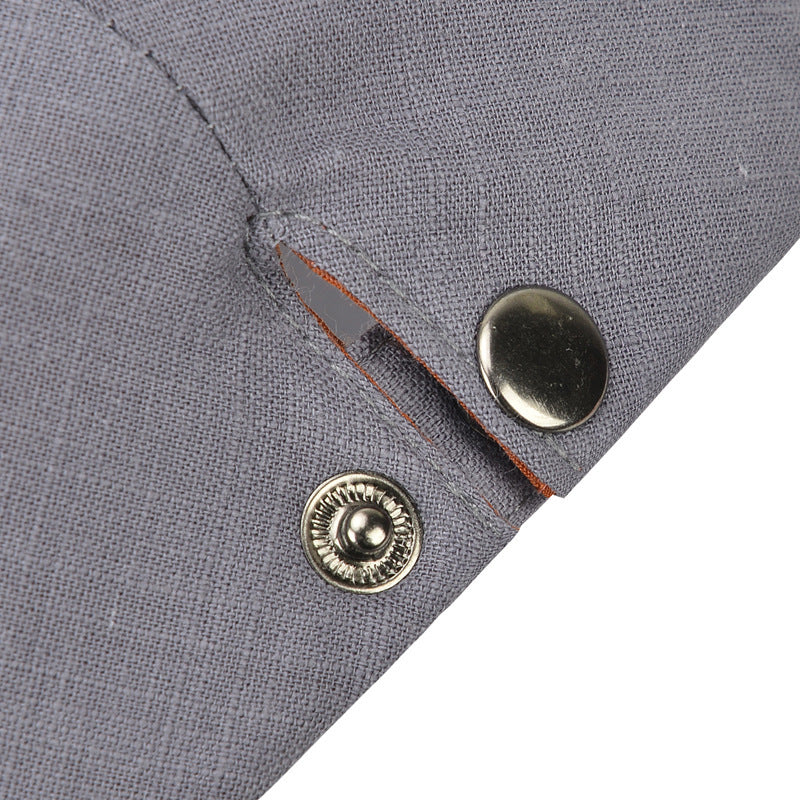 Lightweight Cotton Beret Cap with Sun Protection - Solid Color