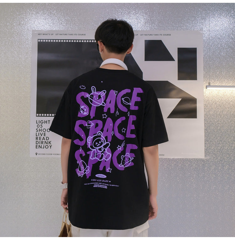 Space Bear T-Shirt - Unisex Casual Short Sleeve Graphic Tee