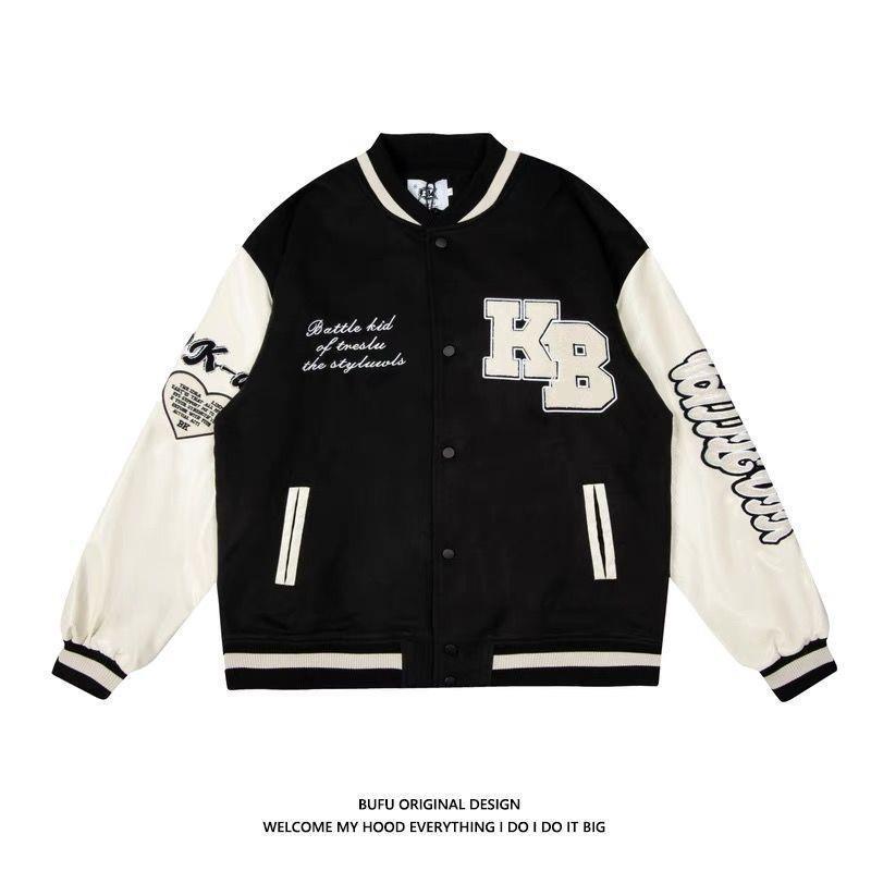Men's Embroidered Hip Hop Baseball Jacket