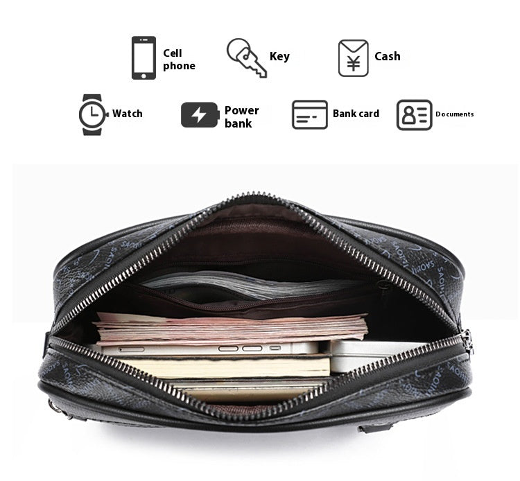 Large Capacity Shoulder Messenger Bag - Casual Crossbody Handbag