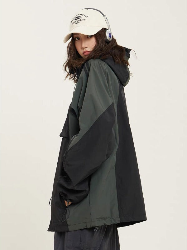 Waterproof Jacket with Stitching Detail