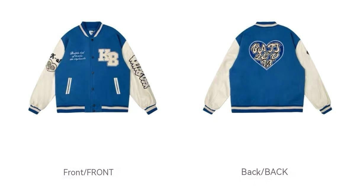 Men's Embroidered Hip Hop Baseball Jacket