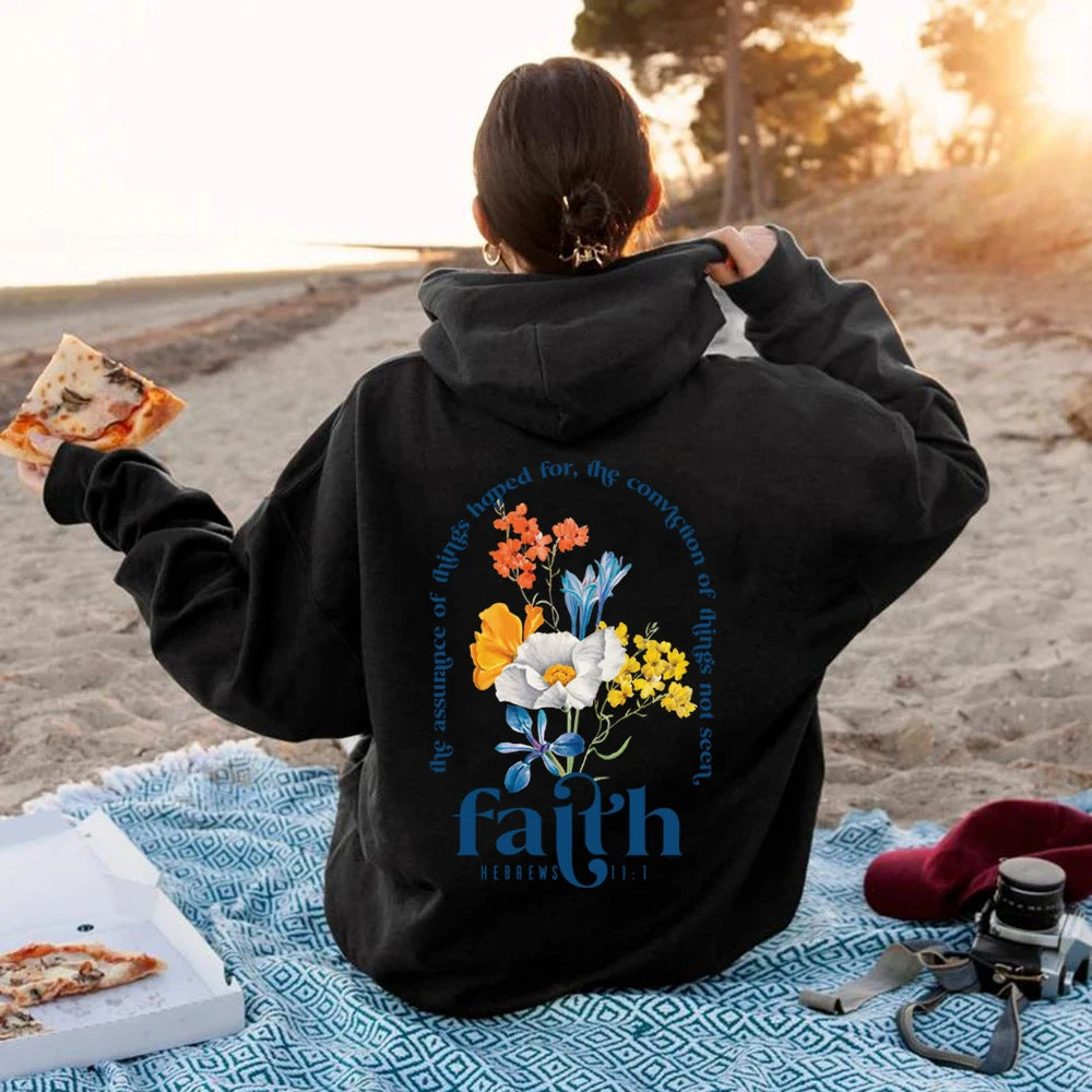 Aesthetic Christian Hoodie - Inspirational Bible Verse Design