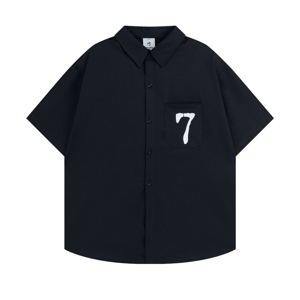 European Hip Hop Letter Short Sleeve Shirt For Men And Women