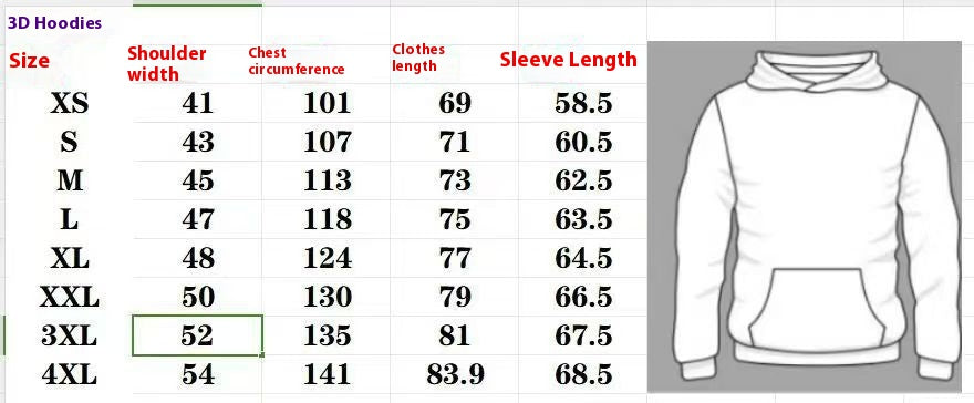 Printed Casual Hoodie American Sweater