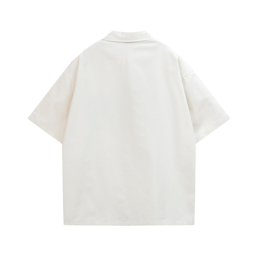 European Hip Hop Letter Short Sleeve Shirt For Men And Women