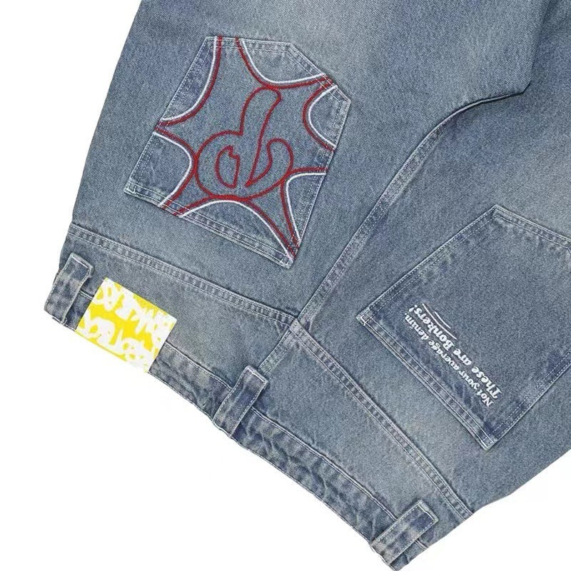 Hip-Hop Fashion Jeans - Urban Street Style Denim