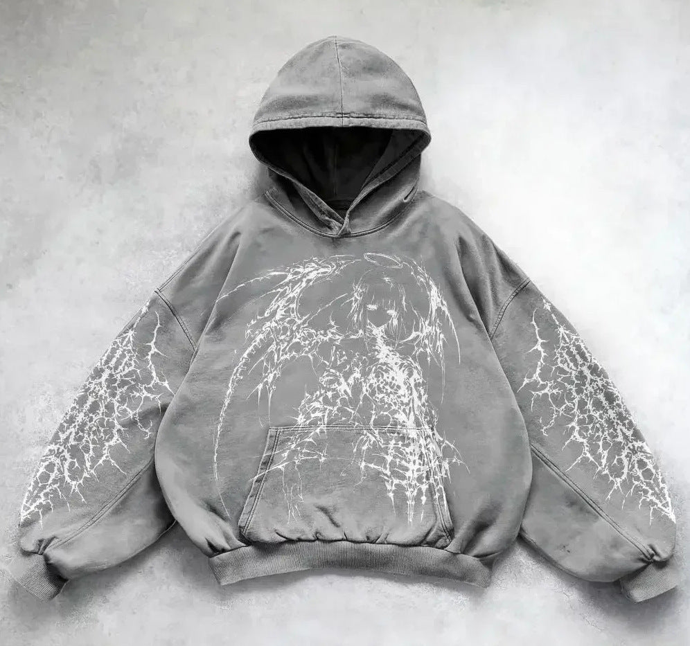 Printed Casual Hoodie American Sweater