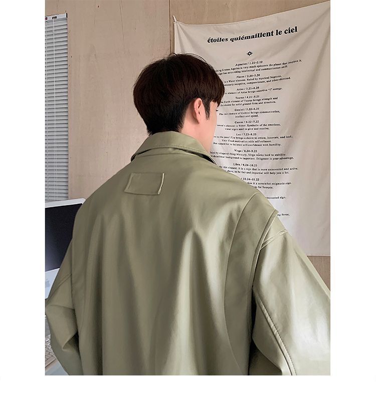 Vintage Motorcycle Leather Jacket - Classic American Style