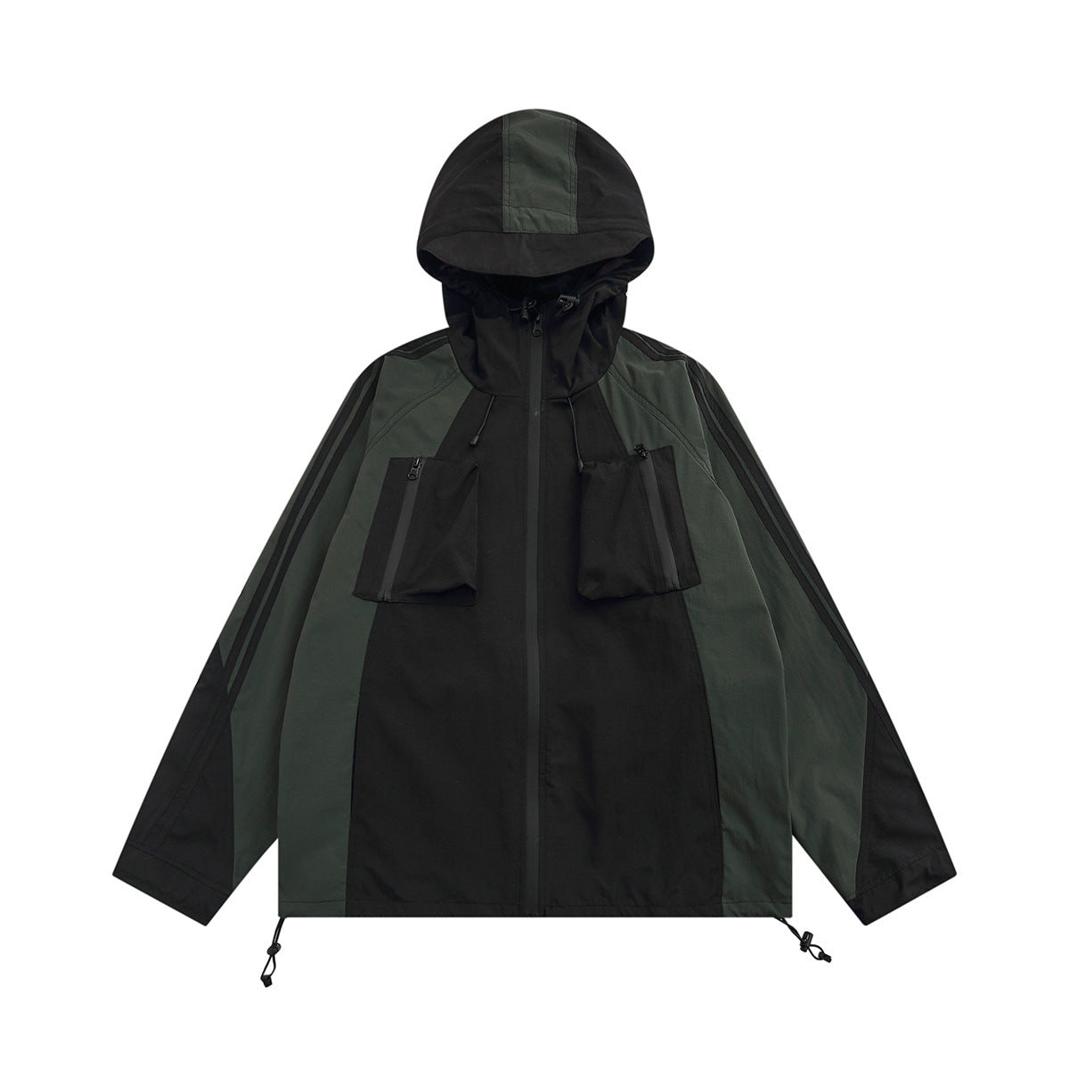 Waterproof Jacket with Stitching Detail