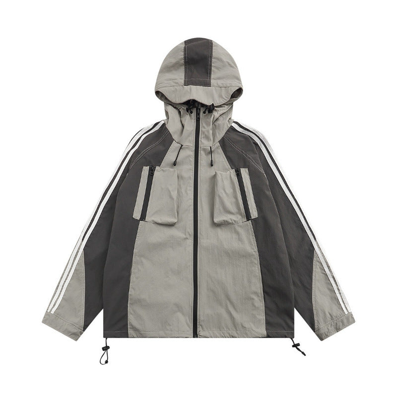 Waterproof Jacket with Stitching Detail