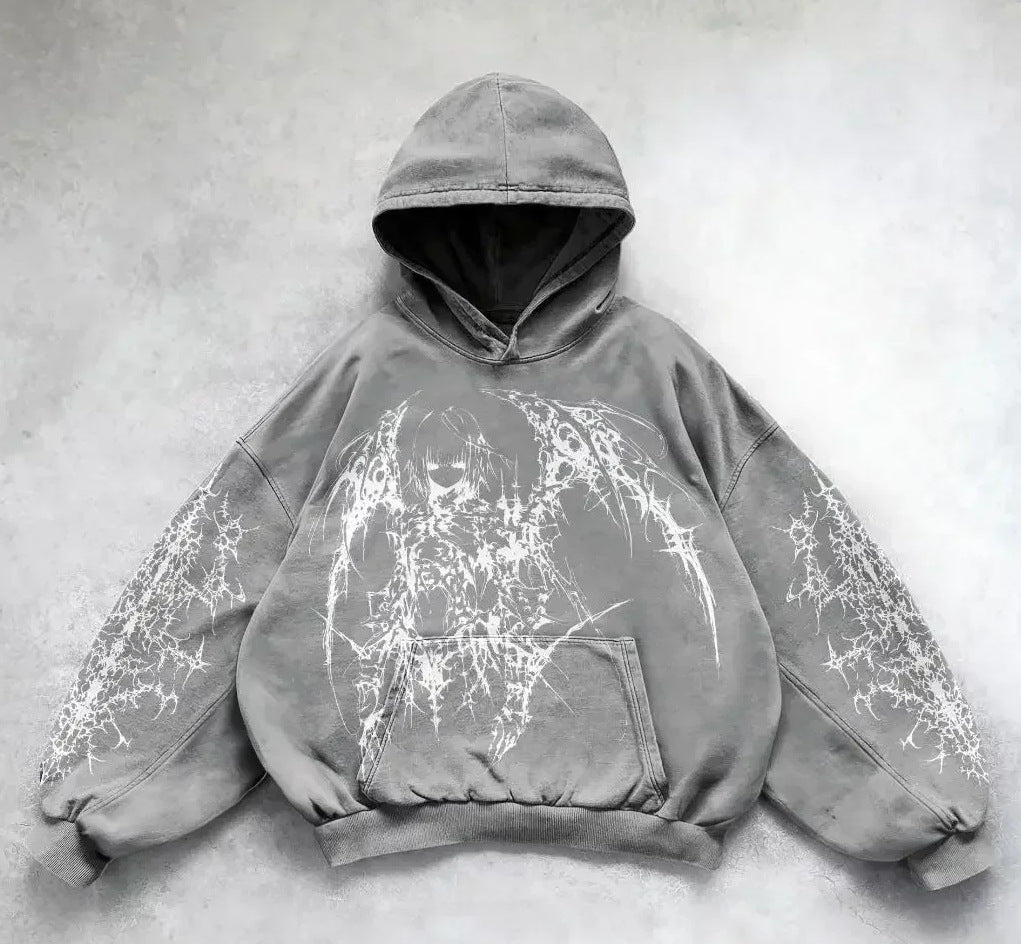 Printed Casual Hoodie American Sweater