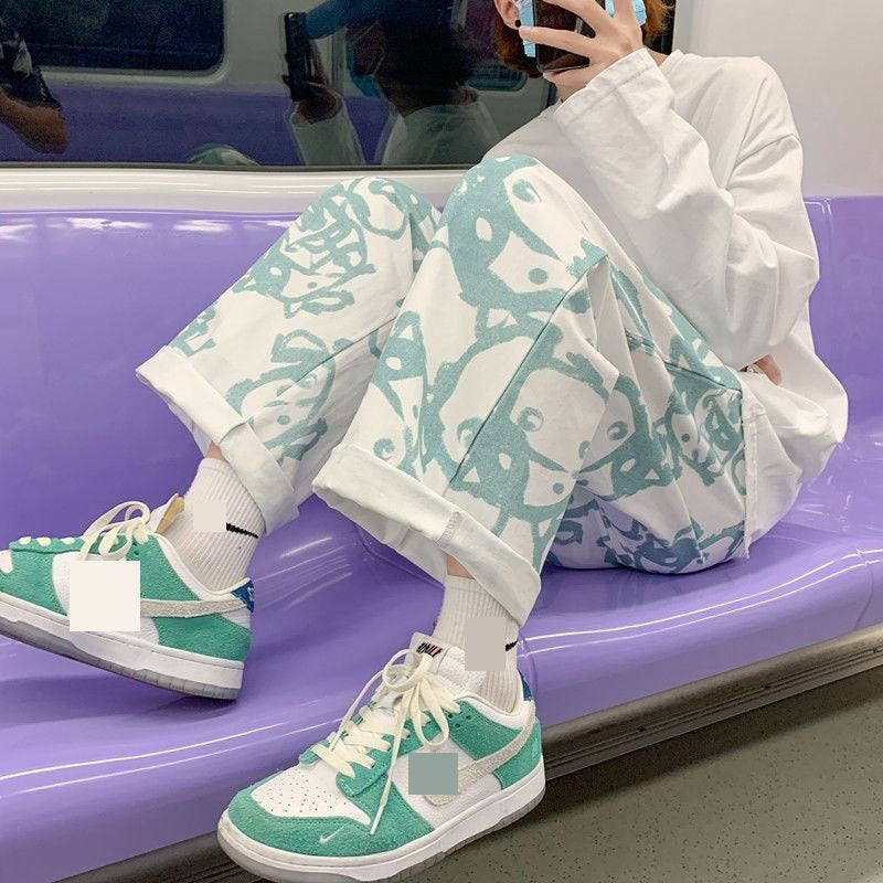 Men's Graffiti Retro Casual Street Pants