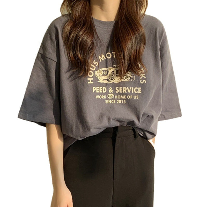 Short Sleeve Graphic T-Shirt - Korean Style Streetwear