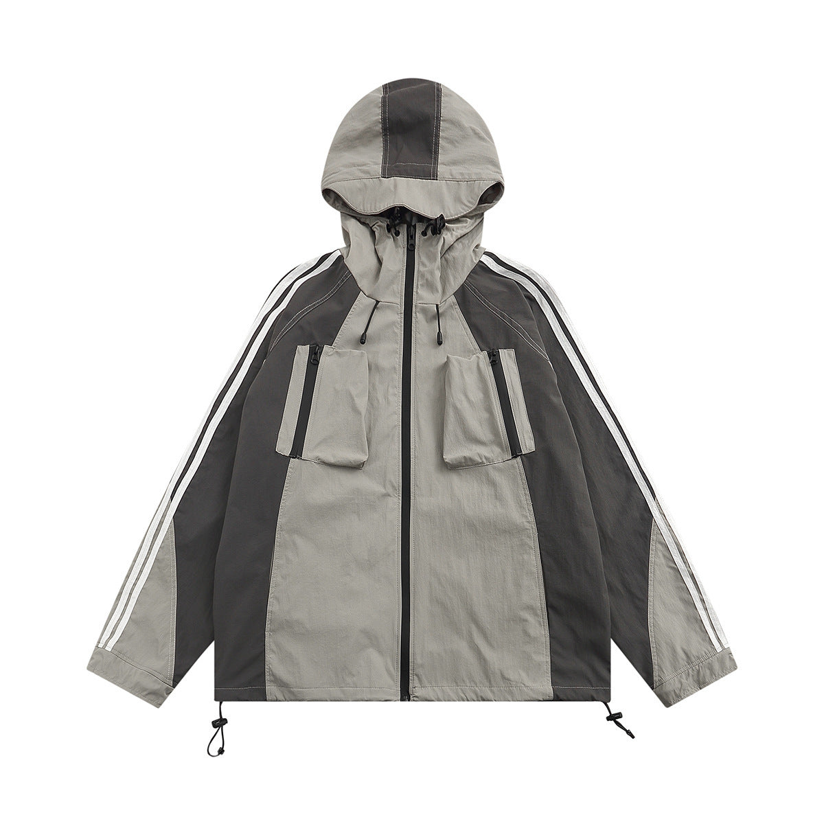 Waterproof Jacket with Stitching Detail