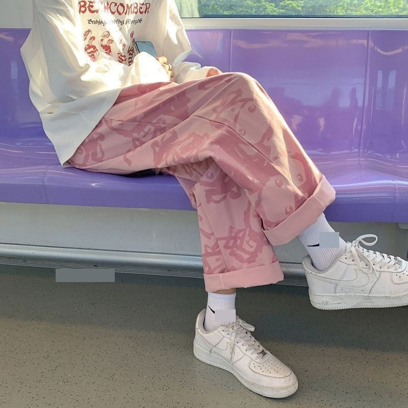 Men's Graffiti Retro Casual Street Pants