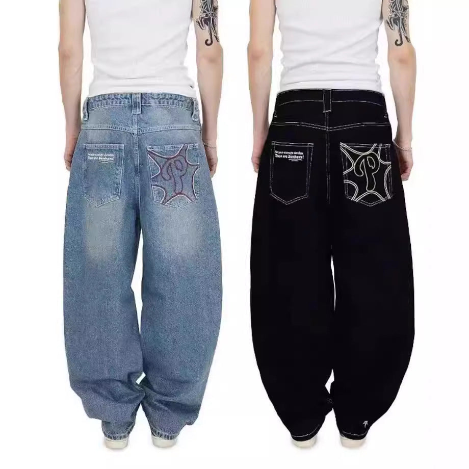 Hip-Hop Fashion Jeans - Urban Street Style Denim