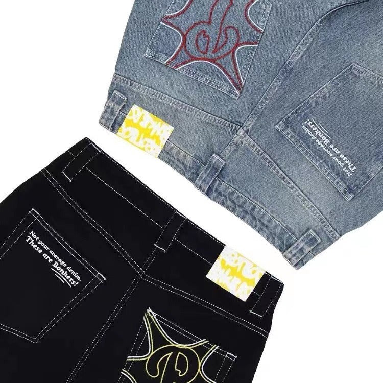 Hip-Hop Fashion Jeans - Urban Street Style Denim