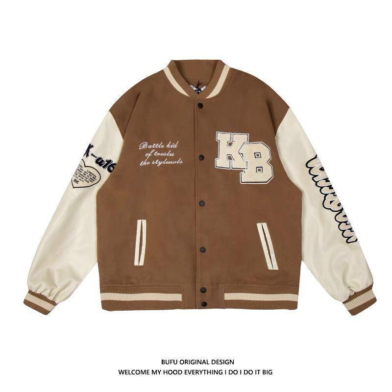 Men's Embroidered Hip Hop Baseball Jacket