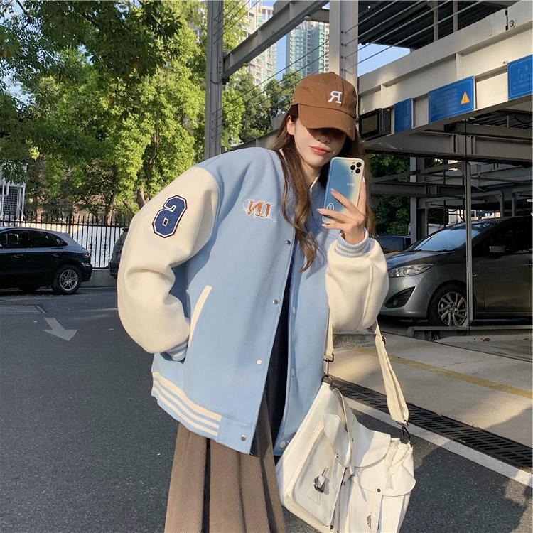 Baseball Style Quilted Thermal Coat - Thickened Winter Jacket