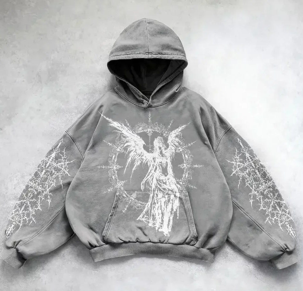 Printed Casual Hoodie American Sweater