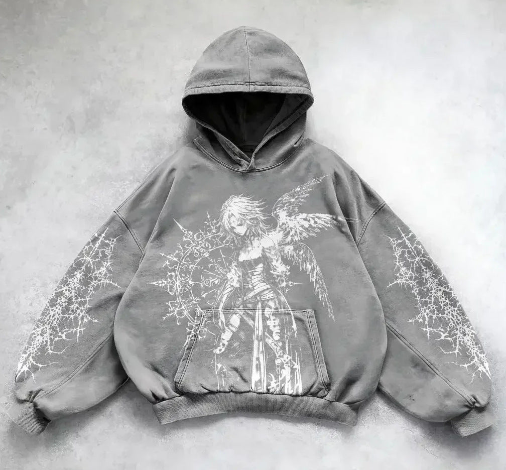 Printed Casual Hoodie American Sweater