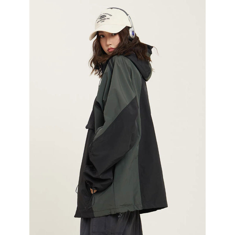 Waterproof Jacket with Stitching Detail