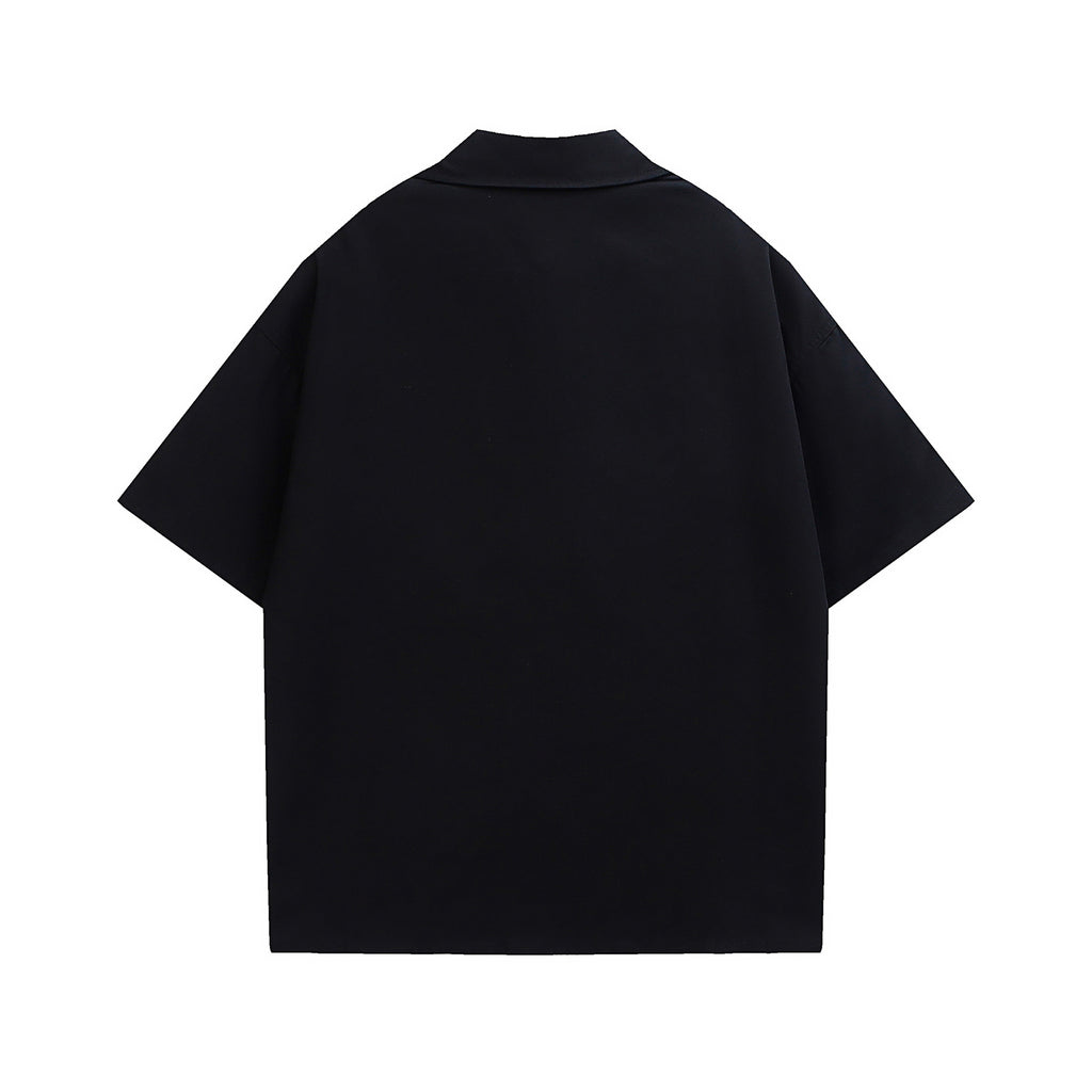 European Hip Hop Letter Short Sleeve Shirt For Men And Women